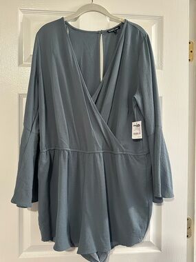 Charlotte Russe Light Blue Romper